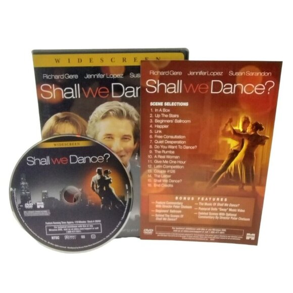 Shall We Dance Romantic Comedy Widescreen Richard Gere Jennifer Lopez Ballroom - Picture 1 of 5